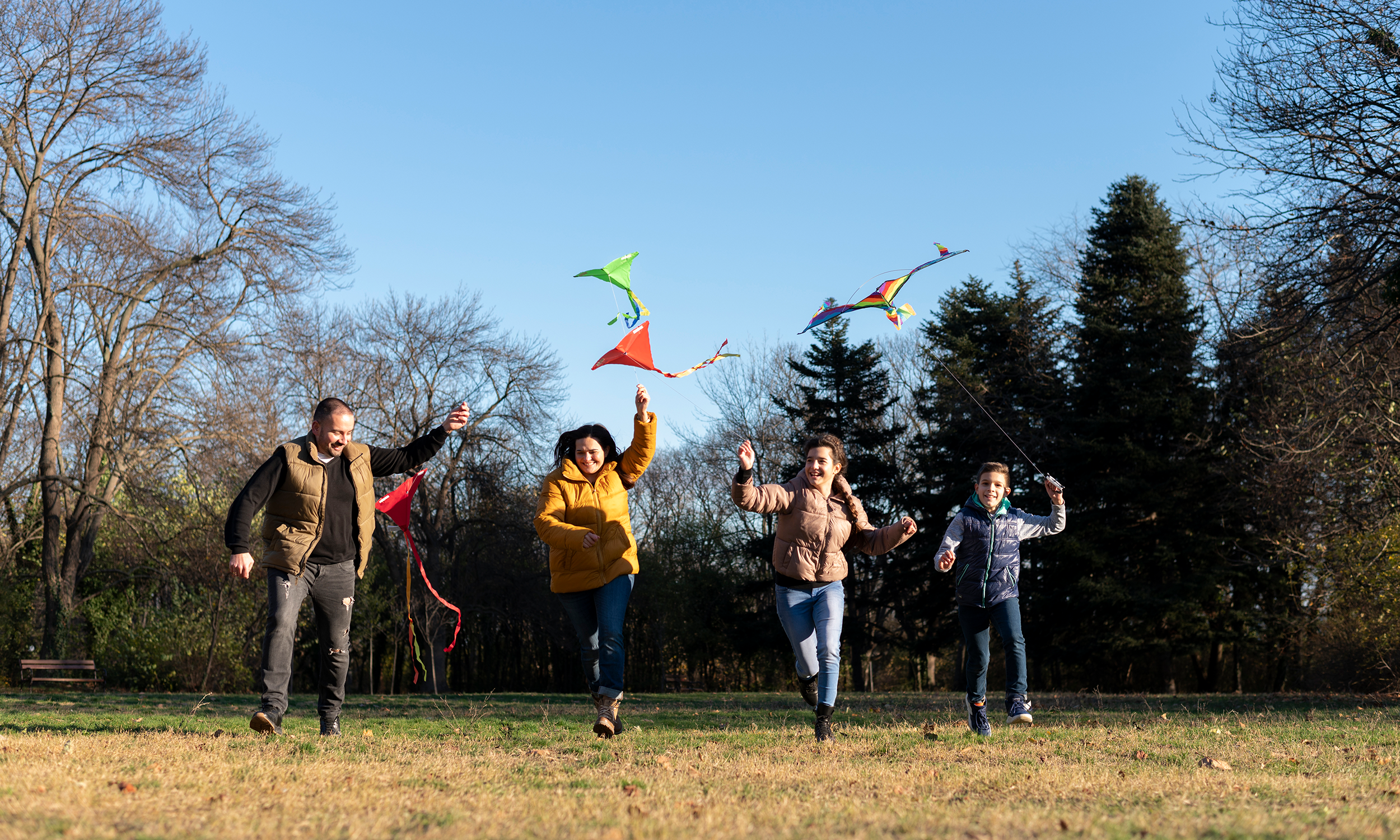 Family playing in lichtblick