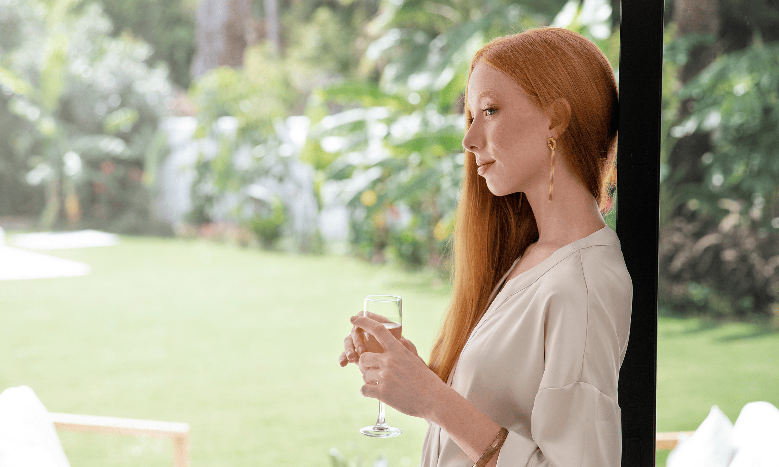 Woman relaxing in lichtblick